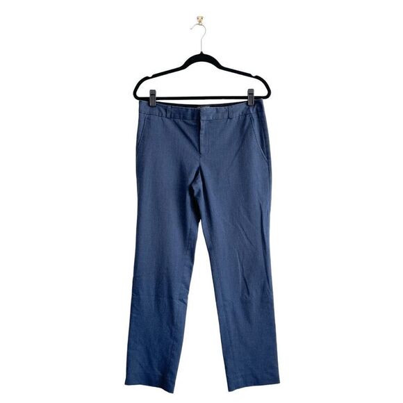 Banana Republic Womens Reegan Slim Dress Pants Slim Fit Blue Combo Size 6 - Picture 1 of 9
